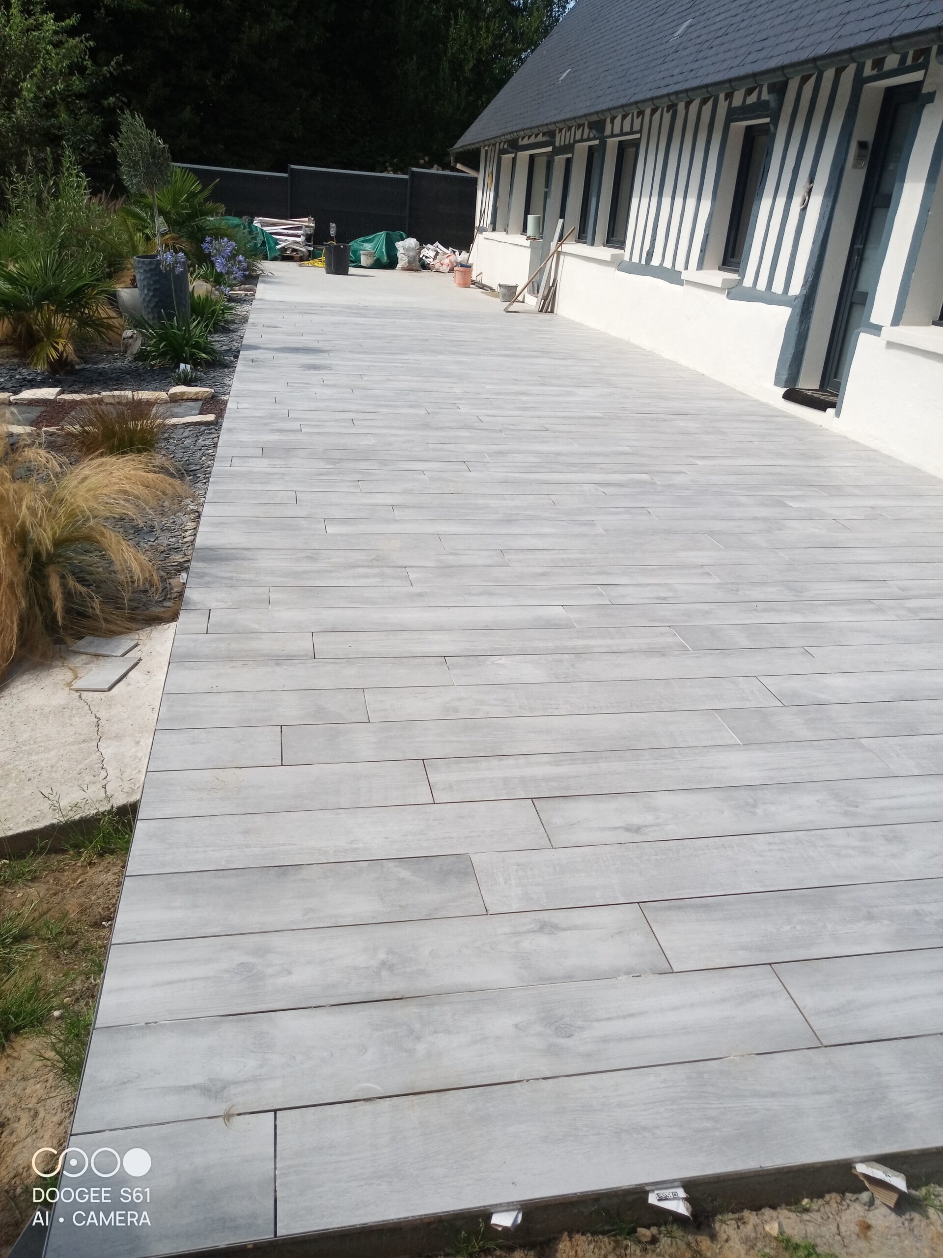 Terrasse effet parquet