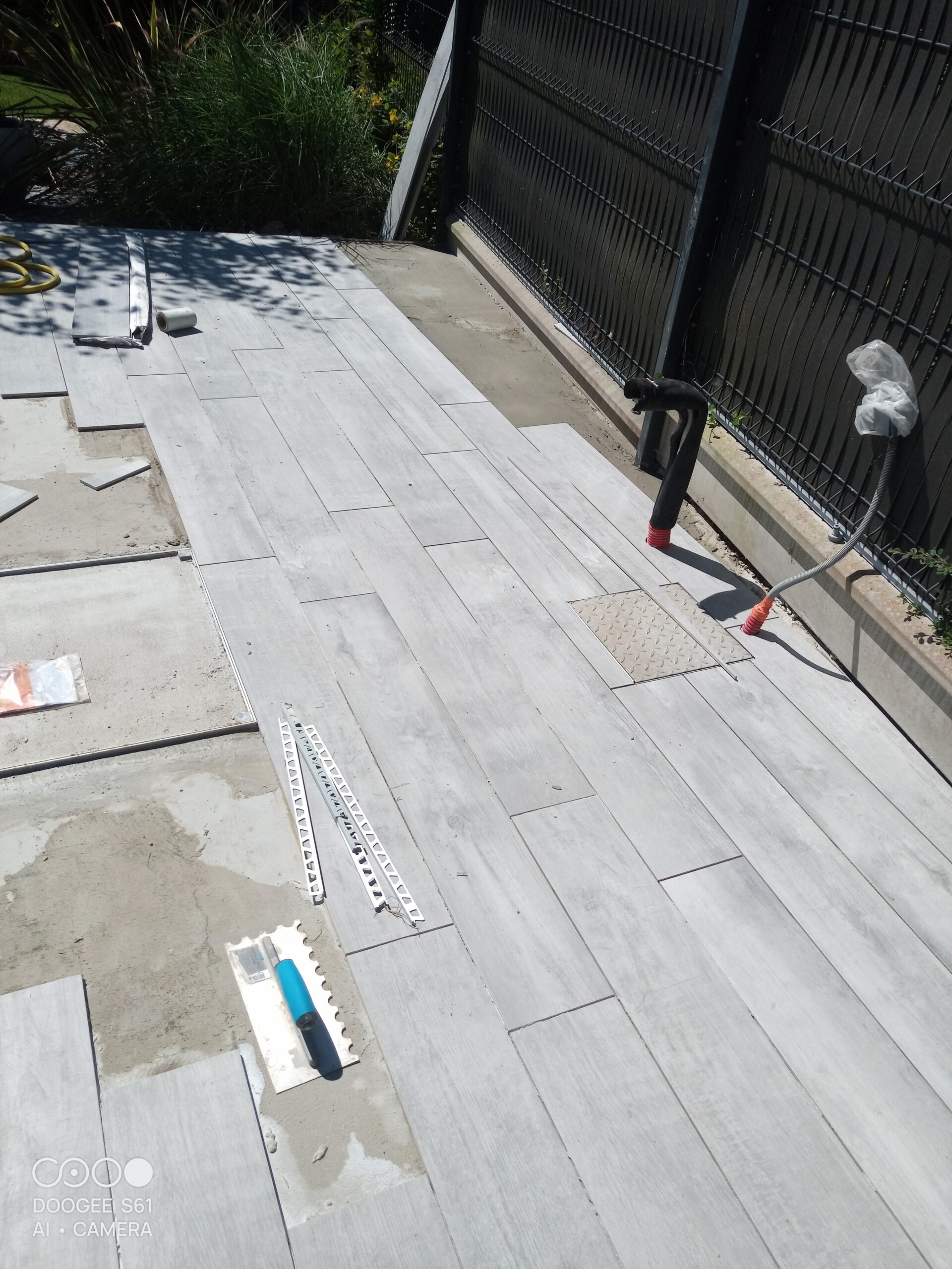 Terrasse effet parquet