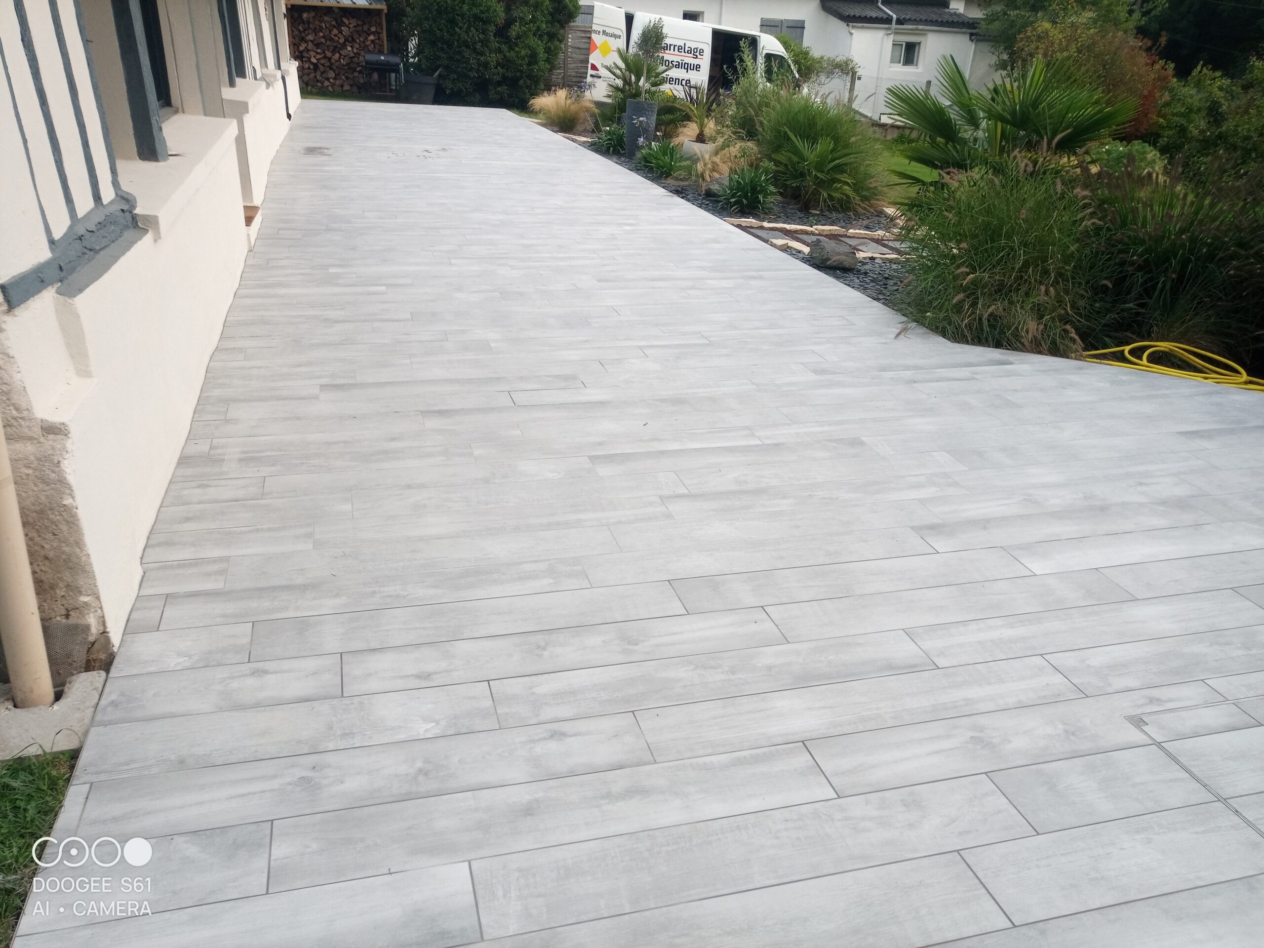 Terrasse effet parquet
